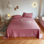 Ins Style vienspalviai patalynės užvalkalai, vienvietis studentų bendrabutis, paprasta ir storai odai pritaikyta dvigulė lova, viskas įskaičiuota 150*230cm