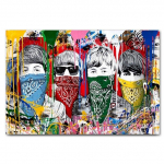 Graffiti Sekite savo svajonę Plakatas Abstraktus Nemokamas drobės pie&scaron;imas Spaudiniai berniukai Barbekiu Meilės paveikslėlis Cuadros 21cm&times;30cm NoFrame