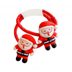 Plaukų kaklarai&scaron;čiai Sniego senelis/Kalėdų Senelis/Varpas/&Scaron;iaurės elniai/Medžių dekoro Dovanos Itin įtemptos Kalėdų tematikos Vaikų plaukų kaklarai&scaron;tis suri&scaron;ti į uodegą laikikliai mokyklai Santa Claus