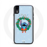 Coque pour Iphone XS Max Stitch neige joyeux No&euml;l bleu