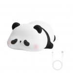 Miela Panda Night Light Novelty gyvūnų lovos lempa su laikmačiu jutikliniu valdymu pritemdoma silikoninė dekoratyvinė lempa