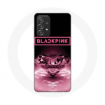 Coque - Maniacase - Galaxy A33 5G - Wallpaper diamante - Kpop Logo - Noir/Rose