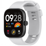 Silikoninis dirželis, skirtas &bdquo;Redmi Watch 4 Smart Watch&ldquo; priedams, oficialus apyrankės pakeitimo diržas, skirtas &bdquo;Xiaomi Mi Band 8 Pro Correa&ldquo; For Redmi Watch 4 &scaron;viesiai pilka spalva