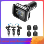 1 vieneto automobilio TPMS belaidė TPMS skaitmeninė padangų slėgio signalizacijos sistema 4 i&scaron;oriniai jutikliai Tire pressure detector