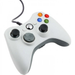 USB laidinis Xbox 360 žaidimų valdiklis baltas