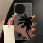 Mobiliojo telefono dėklai iPhone 11 13 15 Pro Max 12 14 Pro Max dėklas iPhone 16 15 Plus 13 Pro 12 Mini 13 Mini Matinės tekstūros Pie&scaron;ti animaciniai gėlių ra&scaron;tai iPhone 11 balta