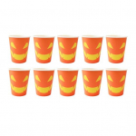 10 vnt Helovino moliūgų popierinės lėk&scaron;tės &Scaron;ventiniai stalo reikmenys Helovino padėkos dienos aliejui atsparios vakarienės lėk&scaron;tės derliaus vakarėliams D