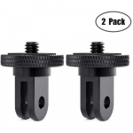 2 vnt Aliuminio adapteris 1/4-20 Sraigtinio keitimo trikojo laikiklis, skirtas GoPro Hero 12 11 10 9 8 Insta360 X4 X3 X2 DJI OSMO veiksmo kameroms