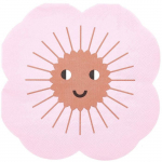 20 serviettes en papier fleur 16 x 16 cm