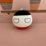 10cm Polandball pliu&scaron;inis žaislas JK Ukraina Vokietija Countryball i&scaron;kam&scaron;a lėlė dekoracija 10cm