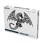 Puzzle mural en bois - Dragon 94,8 cm juoda