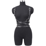 Moterų mados diržas korsetas diržas gatvės stiliaus odinis apatinis trikotažas krūtinės diržas pankroko odinis diržas goti&scaron;ki aksesuarai drabužiai