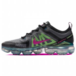 Nike Air VaporMax 2019 Premium Juodi Aktyvūs Fuksijos Nuotraukos Mėlyni Bėgimo Bateliai AT6810-001 45