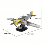 327 vnt. plytos žaislai Antrojo pasaulinio karo vokiečių BF-109 naikintuvo modelis karinis kareivis ginklas &scaron;audymo technika Statybiniai blokai žaislas dovana