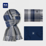 HLA Men's Pure Wool Scarf & Neck Warmer One Size