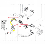 A03Z-14460HX40D Turbo tarpinio au&scaron;intuvo oro žarna Turbo oro vamzdis Nissan Qashqai Renault
