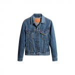Levi's medvilninis ilgomis rankovėmis džinsinis &scaron;varkas su sagomis ir mėlyna spalva 85248-0019 XL