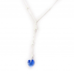 Les Tr&eacute;sors De Lily [K6460] - Collier Argent 'Love' bleu mėlyna