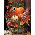 Pilnas apvalus/kvadratinis 5D &bdquo;pasidaryk pats&ldquo; deimantinis pie&scaron;imas Moliūgo pauk&scaron;čio narvas deimantinis siuvinėjimas Siuvinėjimo kryželiu rinkiniai Namų dekoras Rankų darbo dovanos Round 20x30cm