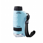 Vaikų mokslo mikroskopo žaislų rinkinys 60&ndash;120 kartų mokomasis mini ki&scaron;eninis rankinis mikroskopas su LED &scaron;viesa lauko vaikams skirtas žaislas su koteliu