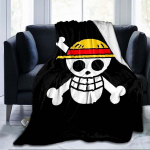 Anime One Piece 3D spausdinta flanelinė antklodė sofos antklodė kelioninė vaikų patalynės pliu&scaron;inė flanelinė antklodė 150x200cm