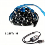 1 rinkinys 9,84 pėdų / 16,4 pėdų / 32,8 pėdų programos &scaron;viesos juosta 5050 RGB LED &scaron;viestuvai, skirti miegamojo muzikai Sinchronizuoti spalvas keičiančius &scaron;viestuvus miegamojo kambariui TV vakarėliui 1M