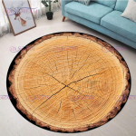 Sodybos kaimi&scaron;ki medžių žiedai kaimi&scaron;ko ploto kilimėlis apvalus apskritas kilimas svetainės miegamojo grindų kilimėliai vonios kambariui modernus namų dekoras Diameter 60cm