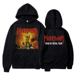 Retas Unisexowar Kings of Metal VTG 1989 m. gobtuvas medvilninis unisex žieminis vilnonis madingas megztinis Negabaritinis Harajuku hiphopo grupės megztinis 2XL
