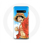 Coque pour Samsung Galaxy s10 edge Manga One piece Luffy Anime
