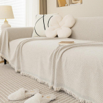 Silkės kaulo ra&scaron;to sofos užvalkalas Audinys sofos rank&scaron;luostis &bdquo;Four Seasons&ldquo; universalus tiesios eilės sofa, vientisa pilnai uždengta antklodė 180*130cm