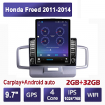9,7 colio automobilio radijas Honda Freed 2011-2014 m. Android 2 DIN Tesla vertikalus ekranas Carplay Automobilinis radijas Multimedijos grotuvas 2+32GB