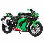 1/12 Kawasaki ZX-10R Motociklas Automobilis Žaislinis Modelis Lydinio Liejinys su Garsu ir &Scaron;viesa Galinio Rato Pakaba Transporto Priemonių Modeliai Kolekcionuoti Dovanos žalia