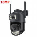 10MP PTZ IP kamera 8MP 4K lauko dviejų objektyvų dvigubo ekrano 5G WIFI kamera AI sekimo saugos apsauga CCTV stebėjimo kamera 10MP NO SD Card