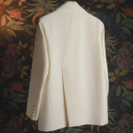 Women's Suit Jacket 2024: New Spring/Autumn Style, Casual & Unique Design with Slit M juoda