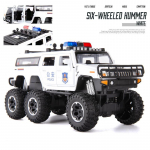 Nauja 1:32 &Scaron;e&scaron;ių ratų policijos automobilis Visureigis &Scaron;e&scaron;ių durų lydinio automobilio modelis Liejamas metalinis žaislas Modifikuotas policijos automobilis Garsas ir &scaron;viesa Vaiki&scaron;kas žaislas Berniuko dovana balta