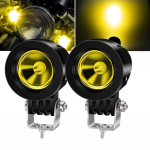 X-STYLE Motociklo LED Prie&scaron;rūkinis Žibintas, Geltonas, 10 W, LED Darbinis Žibintas, Siauro Kampo Tipas, 10W Narrow Angle - Yellow geltona