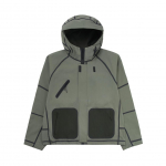 Nike Tech Storm Fit Su Gobtuvu Vėjui Atsparus Vandeniui Laisvas Ilgomis Rankovėmis Striukė Vyri&scaron;ka Striukė &Scaron;viesiai Armijos Žalia Juoda HM9474-320 2XL gray