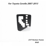 Anglies pluo&scaron;tas Toyota Corolla 2007 2008 2009 2010 2012 2013 Priedai Automobilio Pavarų perjungimo skydelio rėmo apdaila Salono lipdukai ABS