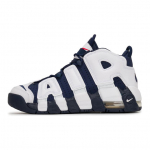 Nike Air More Uptempo GS Olimpinės Baltos Laivyno Raudonos Auksinės Batai FV5371-100 35.5
