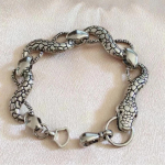 Vyri&scaron;ka punk juvelyrika Gyvatės apyrankė Per didelė punk juvelyrika 18CM