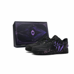 Nike Air Force 1 žemi riedlenčių batai Unisex Juodi Violetiniai CW2288-001(Team454--DĖŽUTĖ) 42.5 black