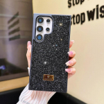 Prabangus Bling Cirkonio Deimantinis dėklas Samsung S26 S25 S24 S23 Ultra Plus, Blizgantis Atsparus smūgiams Dangtelis Moterims Merginoms Galaxy S24+ juoda