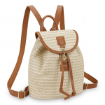 Moteri&scaron;ka &scaron;iaudinė kuprinė Vasarinė Boho Bohemi&scaron;ka Tu&scaron;čiavidurė Peties Rankinė Hobo Nerta Nerta Kelioninė Rankinė Moterims Megzta Paplūdimio Kuprinė 22x11x25cm ruda