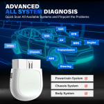 Autel MaxiAP AP200 Bluetooth OBD2 skaitytuvas Automobilinis OBD 2 kodo skaitytuvas Diagnostikos įrankiai Visų sistemų skaitytuvas iki 2017 metų Original blue