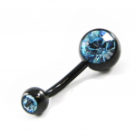 Les Tr&eacute;sors De Lily [H9351] - Body Piercing 'Essentiel' bleu titane 1-6x10 mm mėlyna