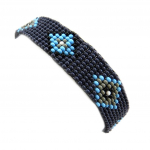 Les Tr&eacute;sors De Lily [L5781] - Bracelet ethnique 'Katmandou' bleu mėlyna