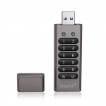 64GB 256 bitų &scaron;ifruotas USB diskas, slaptažodžiu apsaugotas USB 3.0 atmintukas, U diskas, palaikantis nustatymą i&scaron; naujo / valymą / automatinį 128GB pilka