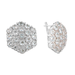 Sidabriniai auskarai su natūraliu topazu 12.046ct (2124436)