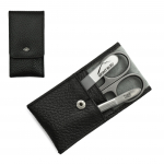Giesen & Forsthoff's Timor 3-piece Manicure Set in Soft & Grained Leather Case