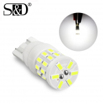 1vnt keraminė T10 W5W 194 168 LED lemputė 3014 30SMD automatinio nuskaitymo numerio ženklo &scaron;viesos žymeklio lempa plei&scaron;to &scaron;oninė lemputė automobilio žibintai 6000K balti 12V